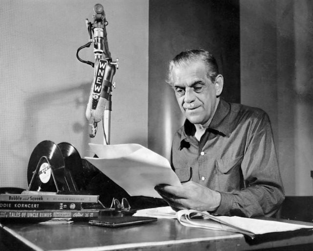 Karloff had his own weekly children's radio show on WNEW, New York, in 1950. He played children's music and told stories and riddles. While the programme was meant for children, Karloff attracted many adult listeners as well.