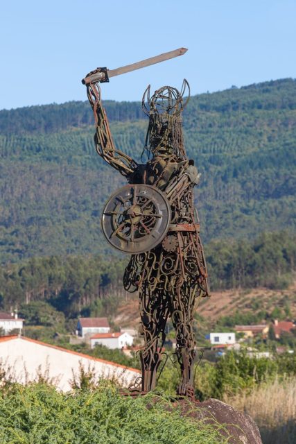 Statue in Catoira, Galicia, commemorating the Viking invasions Photo Credit