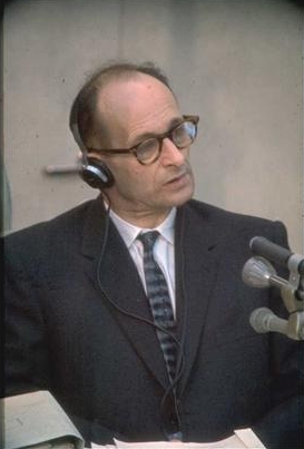Eichmann on trial in 1961.