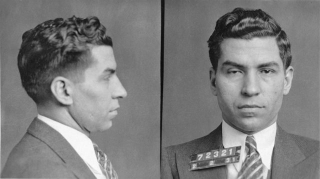 1931 New York Police Department mugshot of Lucky Luciano