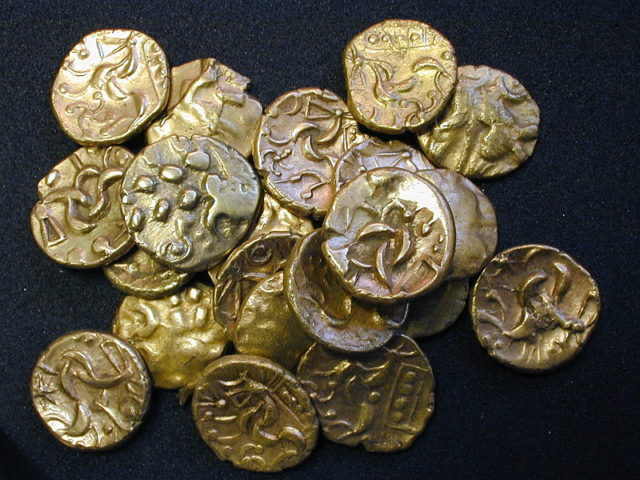 A hoard of Iron Age coins Photo Credit