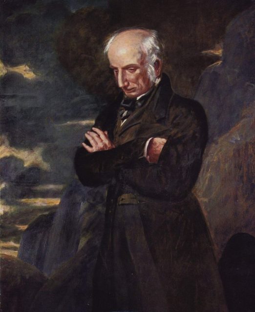 By 1850, her work was highly regarded, so much so that she was considered a worthy contender for an honorary position as Poet Laureate. The title was reserved for the most prominent of writers and was held by William Wordsworth (portrait by Benjamin Robert Haydon) until his death. She lost to the almighty poet, Lord Tennyson.