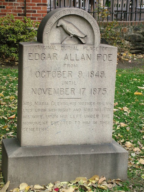 The Poe Toaster paid a stealthy visit to the cenotaph marking the site of Poe’s original grave, in Baltimore, every January 19th for almost 80 years.