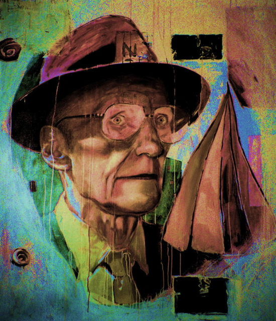 Christiaan Tonnis: William S. Burroughs 3 / Oil on Canvas / 61 x 72.8 inches / 1999. Photo Credit