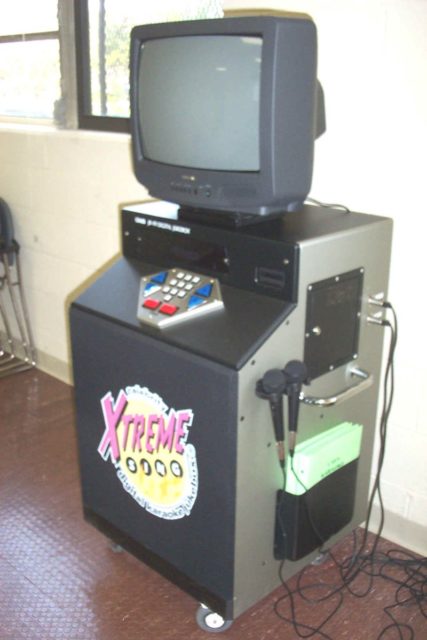 An early karaoke machine.