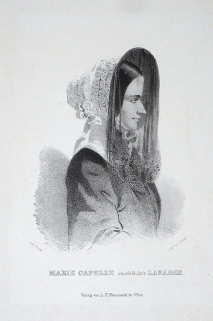 Marie Lafarge, lithograph by Gabriel Decker, c.1850