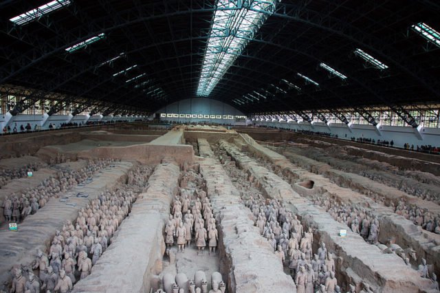 Terracotta Army, View of Pit 1. Photo Credit