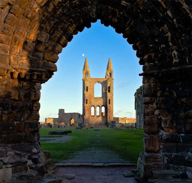 The Cathedral of St Andrews east tower. Photo Credit
