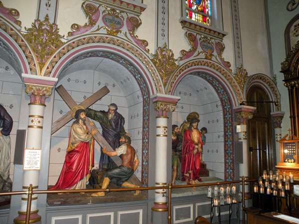 The Stations of the Cross in Saint Anthony’s Chapel. Photo Credit