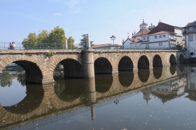 The bridge is situated over the Tâmega River. Photo Credit