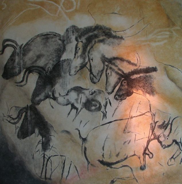 Replica of Paintings in the Chauvet Cave.
