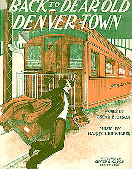 The 1899 hoax which began at the Denver train station was expanded in 1939 by Denver songwriter Harry Lee Wilber.