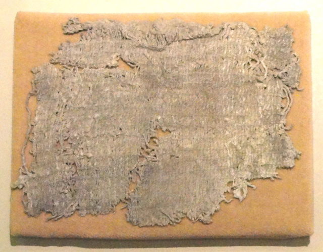 Cotton cloth fragment from Huaca Prieta, 2500 BC – American Museum of Natural History, New York. Photo Credit