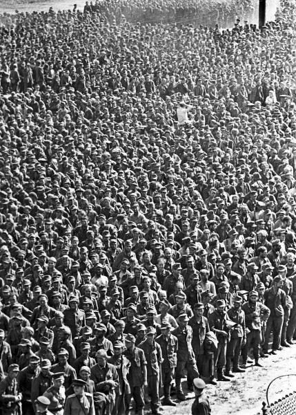 German prisoners-of-war in Moscow at the end of 1944. Photo Credit