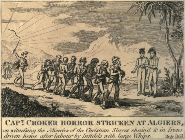 British captain witnessing the miseries of Christian slaves