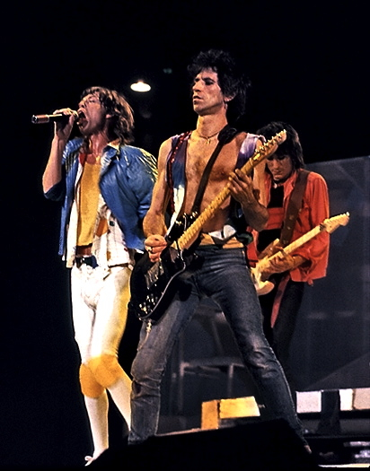 The Rolling Stones performing in December 1981 Photo Credit