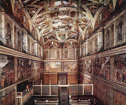 The song was performed in the Sistine Chapel only. Photo Credit