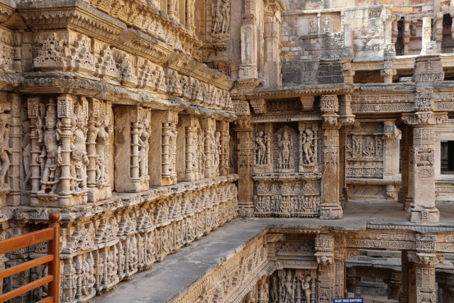 The step well is filled with 500 sculptures. Photo Credit