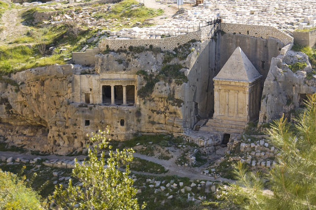 The tomb can be viewed together with the other monuments of the Kidron Valley. Photo Credit