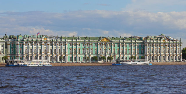 A view of the Winter Palace, which is a part of the Hermitage Museum. Photo Credit