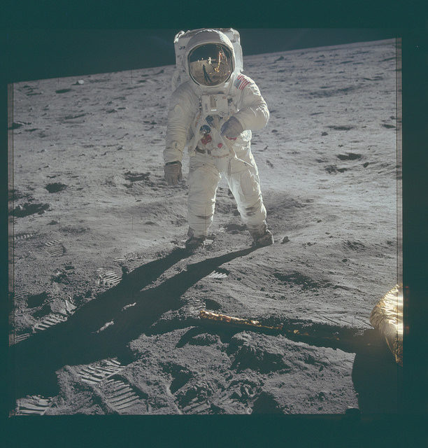 Neil Armstrong on the Moon Photo Credit