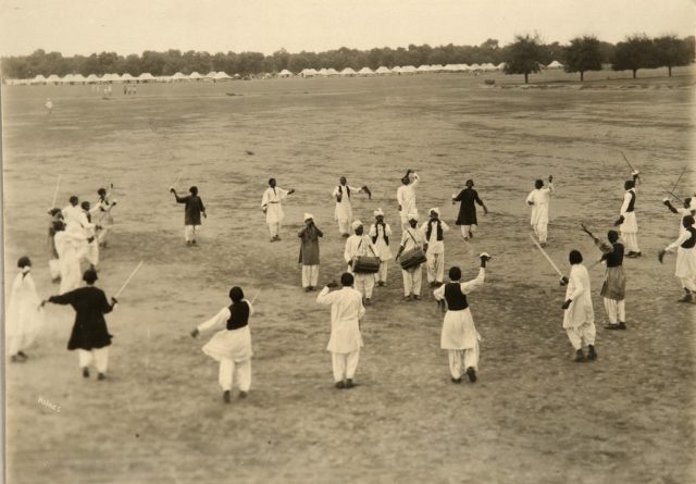 Pathans, Khattak dance.  Photo Credit The National Archives UK