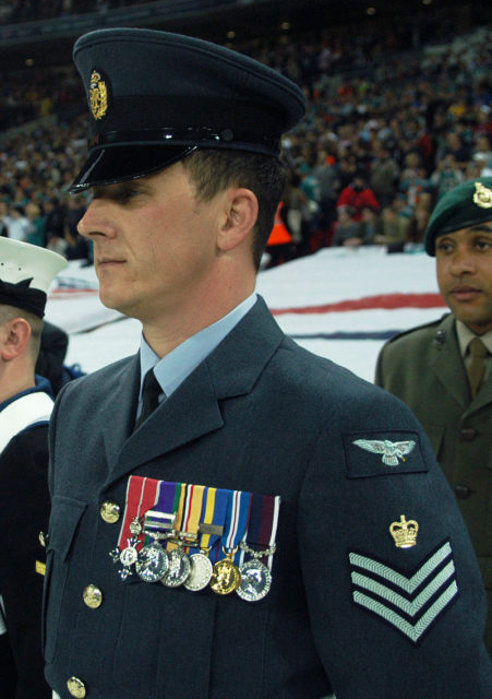 A Royal Air Force flight sergeant.