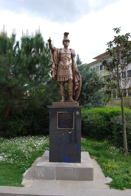 A statue of Pyrrhus in Ioannina, Greece. Photo Credit
