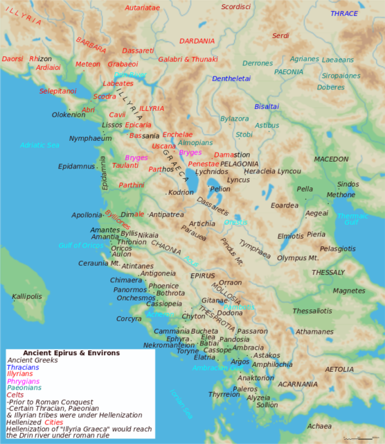 Tribes of Epirus in antiquity. Photo Credit