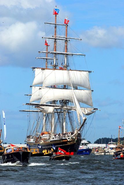 The Stad Amsterdam, the flagship of SAIL Amsterdam 2010  photo credit