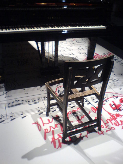 A replica of Glenn Gould’s chair.