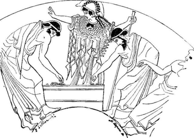 Cleromancy in ancient Greece. Chrysippus accepted divination as part of the causal chain of fate