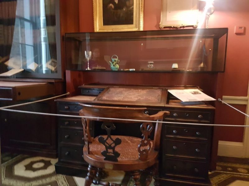 Dickens’ writing desk in his study