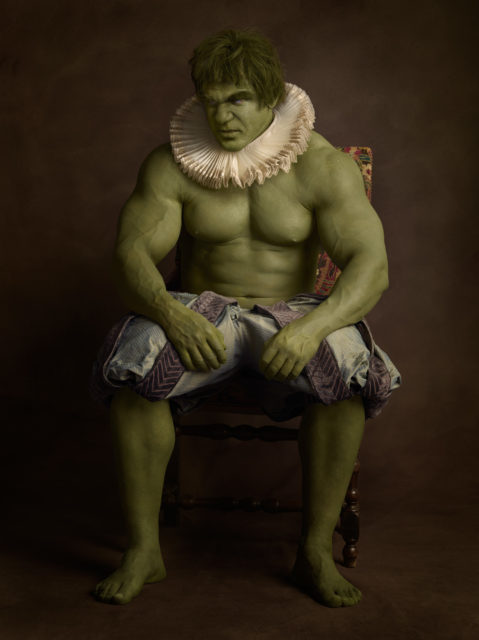Hulk in a 16th Century attire . Photo Credit: Sacha Goldberger