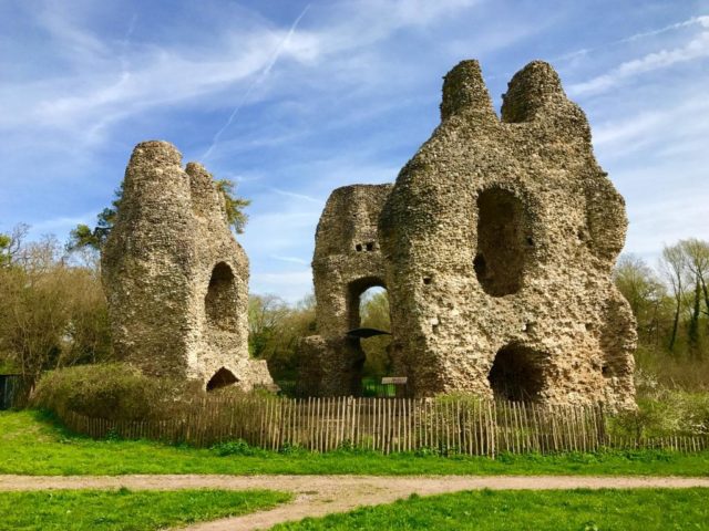 The remnants of the Odiham castle