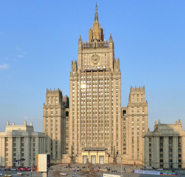 The Russian Ministry of Foreign Affairs building  Photo credit