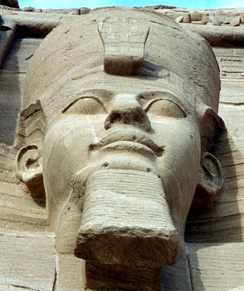 One of the four external seated statuesof Ramesses II at Abu Simbel.Photo Credit