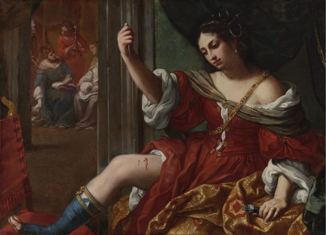 Portia Wounding Her Thigh, 1664.