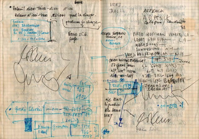 The “Contract of fiction” between Basquiat and Diez.