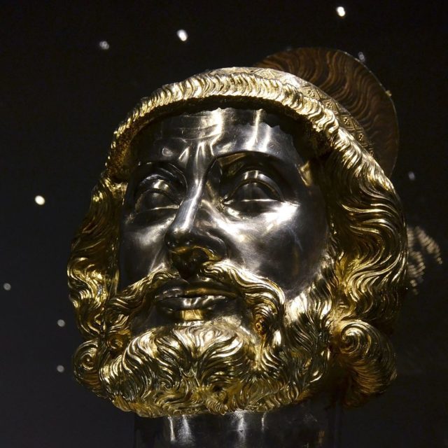 The bust contains a piece of Charlemagne’s skull  Photo Credit
