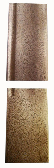 “Woodgrain” pattern of a Damascus sword blade (1794–1952 AD, Iran)