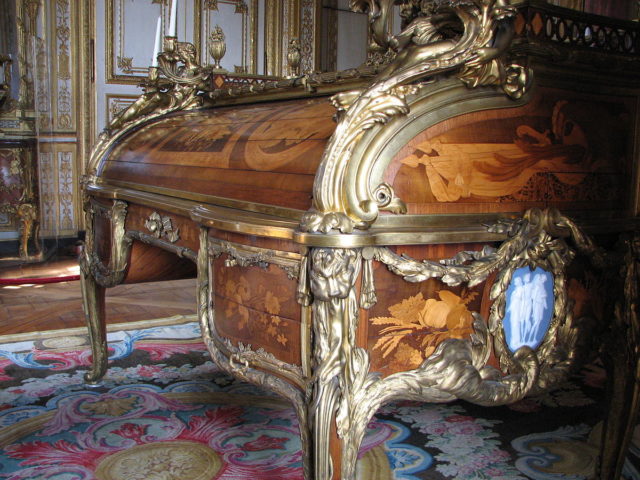 It was known in France as “Louis XV roll-top secretary”  Photo Credit