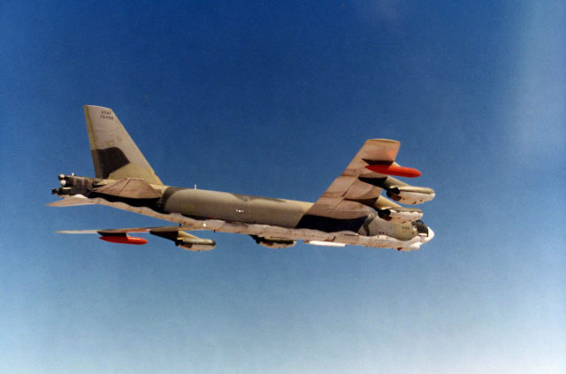 A B-52G, similar to the one that crashed at Thule Air Base