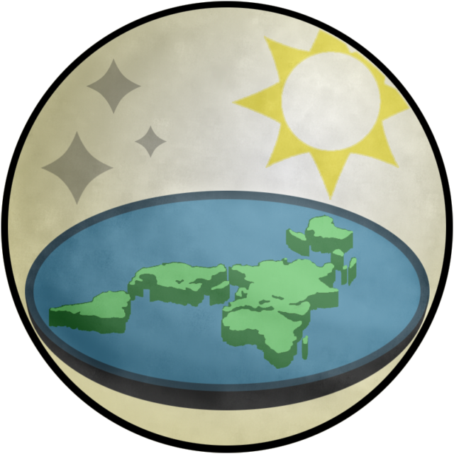 Logo of the 2013 Flat Earth Society Photo Credit 