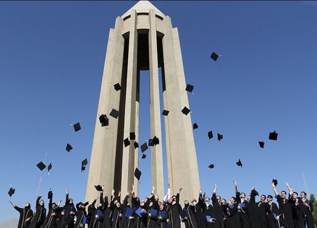Medical students graduation in Avicenna Mausoleum, Hamedan, Iran. Photo Credit