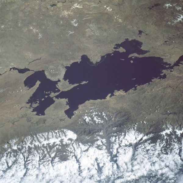 View from space, May 1985 (north at right)