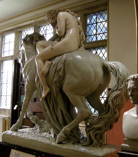 Lady Godiva statue by John Thomas (1813 – 1862), Maidstone Museum, Kent, England, photo credit