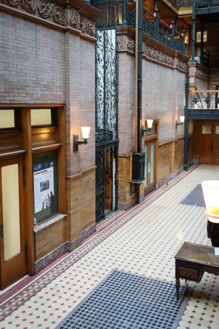 The lobby at the Bradbury Building. Photo Credit