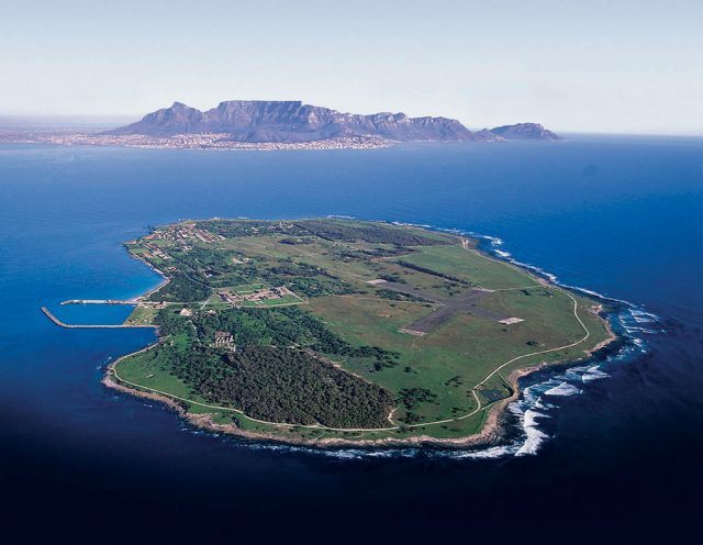 Aerial view of Robben Island   Photo Credit
