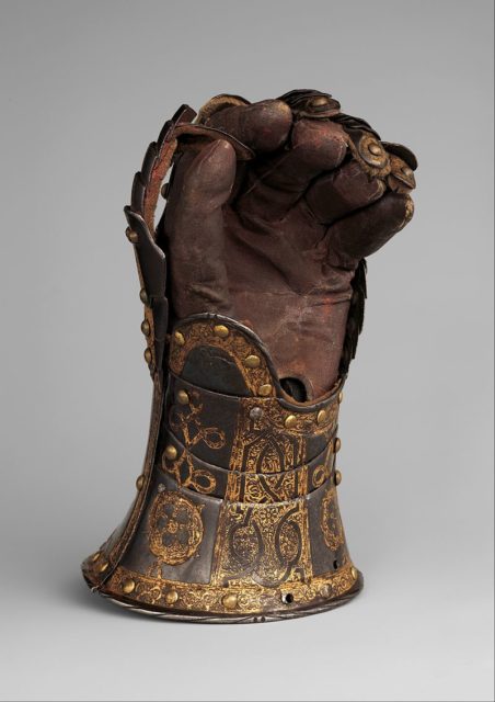Armor Gauntlet of George Clifford (1558–1605), Third Earl of Cumberland. Photo Credit